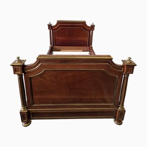 Bett im Empire-Stil aus Mahagoni