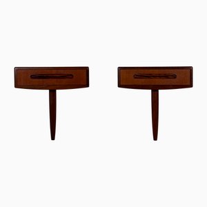 Mesitas de noche Fresco vintage de G-Plan, años 70. Juego de 2