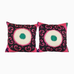 Federe Suzani vintage quadrate, set di 2