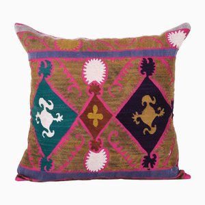 Vintage Caramel Suzani Cushion Cover
