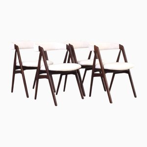 Chaises de Salle à Manger Mid-Century en Teck par Th. Harlev pour Farstrup, 1960s, Set de 4