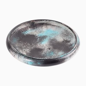 Large Mid-Century Danish Ceramic HAK Low Bowl from Kähler, 1930s