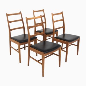 Chaises Scandinaves en Chêne, 1960, Set de 4