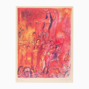 Marc Chagall, They Were in Forty Pairs, So Numbering Fourscore.., Four Tales from the Arabian Nights, 1948, Lithographie