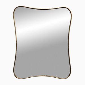 Italian Brass Wall Mirror by Gio Ponti, 1960s