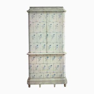 Antique Tiled Stove Cabinet, 1900