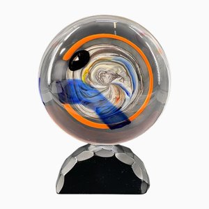 Murano Glass Disc Sculpture by 1295 Murano