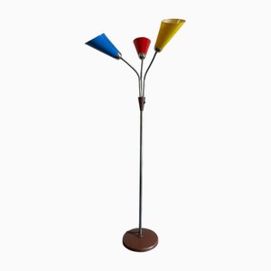 Lampada da terra Goosenecks di Lidokov Boskovice, anni '50