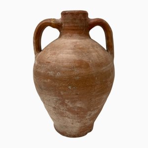 Vintage Beige Faience Vase