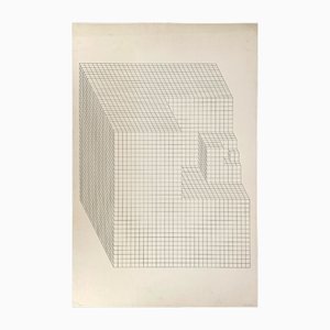 Erwin Heerich, Grande Composition Constructive-Béton, 1950s, Sérigraphie