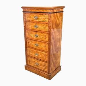Pedestal Chest of Drawers in Satinwood, 1880