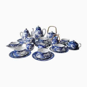 Vintage Porcelain Tea Service, 1950s, Set of 44