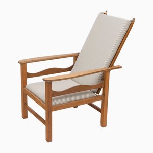 Silla reclinable Arts & Crafts de roble de Ambrose Heal para Heals, década de 1890