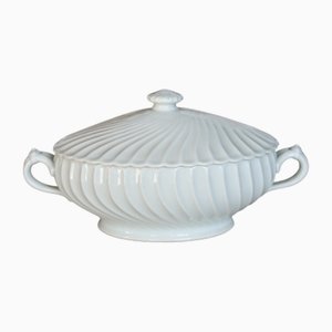 Weiße Vintage Suppenterrine aus Porzellan von Limoges Haviland, 1980er