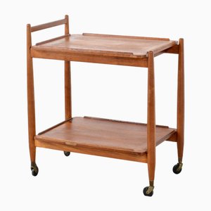 Moderner Mid-Century Teak Cocktailwagen von White & Newton