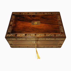 Regency Handgefertigte Palisander Schreibschräge mit Geheimfächern, 6 . Set