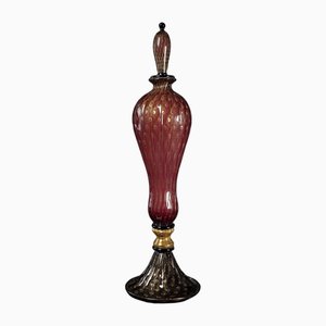 Vase Sculpture en Verre de Murano avec Or 24 Kt par 1295 Murano