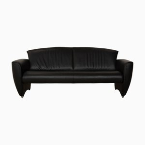 JR3200 3-Seater Sofa in Black Leather from Jori
