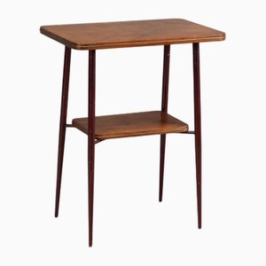 Vintage Double Top Coffee Table in Wood, Italy, 1960s