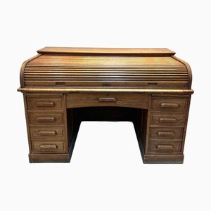 Scrivania Roll-Top in quercia