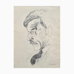 Hans Berger, Portrait, Graphit auf Papier