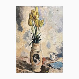 Charles Auguste Humbert, Tulipani gialli, 1931, Olio su tela