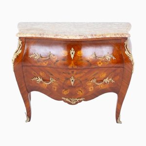 French Empire Commode Bombe Chest of Drawers, 1890s