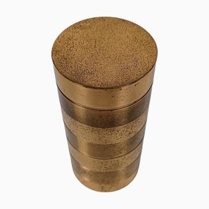 Caja Tube de latón de Gabriella Crespi, años 70