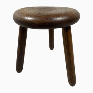 French Oak Stool, 1960s