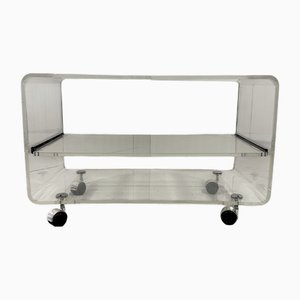 Acrylic Glass Side Table, 1970s