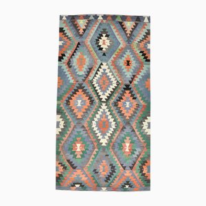 Vintage Turkish Kilim Area Rug in Wool