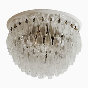 Plafond da incasso in vetro di Murano nello stile di Carlo Scarpa