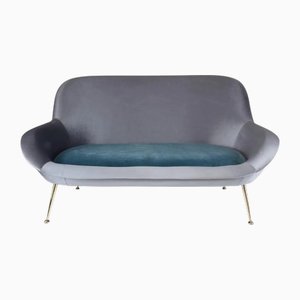 Mid-Century Modern Bicolor Sofa from Isa Bergamo, Italy, 1950s