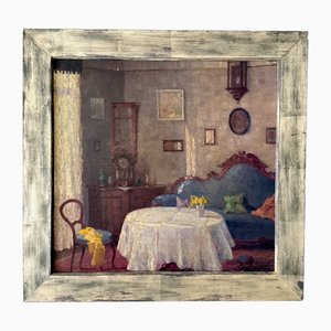 Salon Interieur, 1840, Öl auf Leinwand, gerahmt