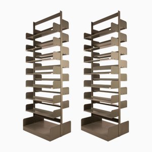 Large Congress Bookcases by Lips Vago for Leon Phillips, 1960s, Set of 2