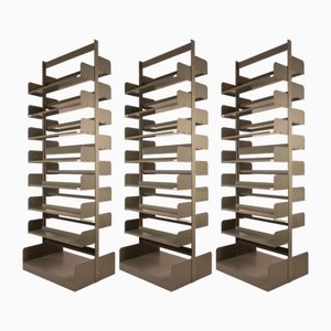 Large Congress Bookcase by Lips Vago, 1960s, Set of 3