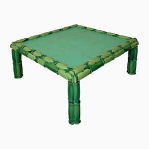 Mid-Century Green Ceramic Coffee Table by Colin Morrow for Arpex Rome, 1970s