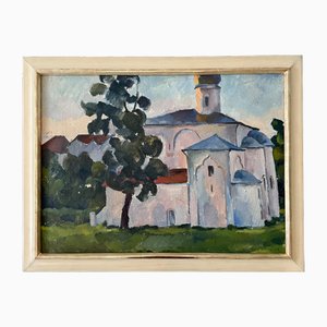 Alexander Isachjow, Night of Novgorod, 1974, Oil on Canvas, Framed