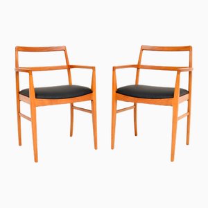 Chaises Carver Vintage attribuées à Arne Vodder pour Sibast, Danemark, 1960s, Set de 2