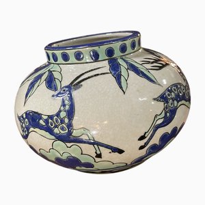 Belgian Earthenware Vase, 1920s