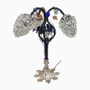 Vintage Murano Glas Grape Tischlampe, 1975