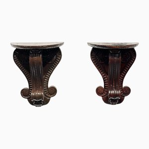 Spanish Wall Consoles, 1950s, Set of 2