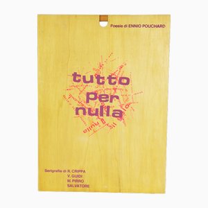 Ennio Pouchard, Collectible Set of Serigraphs by E. Pouchard, R. Crippa, v. Guidi, M. Pierro, P. Salvatore, Italy 1970., 1970, Wood & Paper