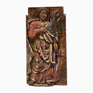 École d'Artiste Française, Haut Relief de Sainte Barbe, 1500s-1600s, Chêne