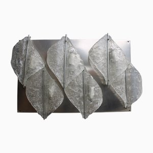 Italian Murano Glass Wall Lamp from Mazzega, 1970s