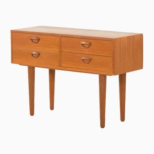 Comò basso in teak di Kai Kristiansen per Feldballe Møbelfabrik, Danimarca, anni '60