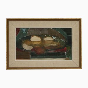 Lars Stenstad, Frutta secca, 1956, Olio su tela, con cornice