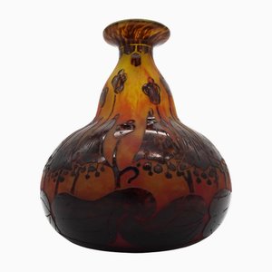 Vaso Le Verre Francais in vetro di Charles Schneider, anni '20