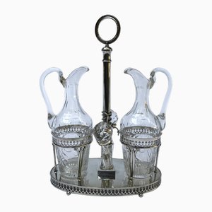 Brescian Silver Oil Cruets, 1812-1872, Set of 3