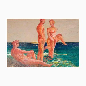 Alessio Paternesi, The Sun in the Heart, Oil on Panel, 1990s